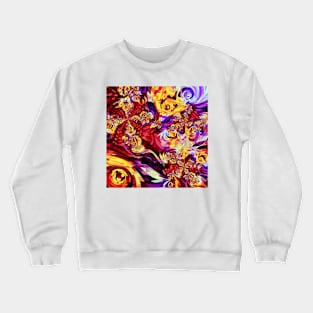 Chaotic Abstract Pattern Crewneck Sweatshirt